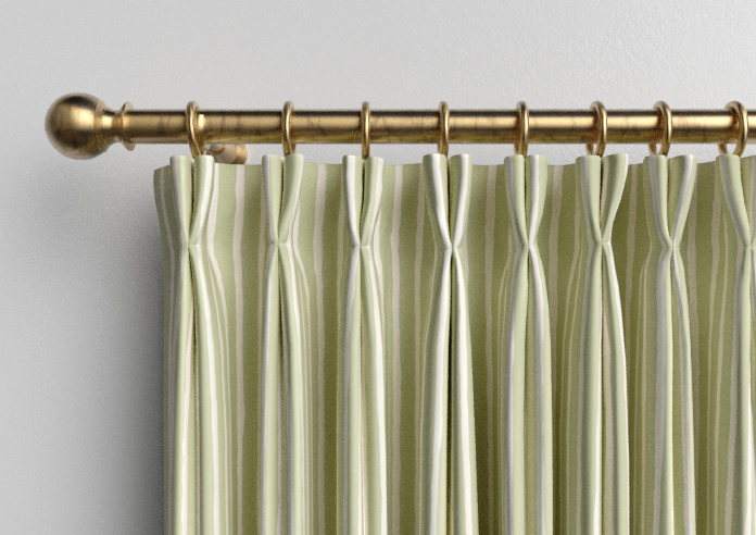 Vintage Stripe, Sage - Made to Measure Curtains - Image 10